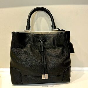 Black Leather Frye Handbag